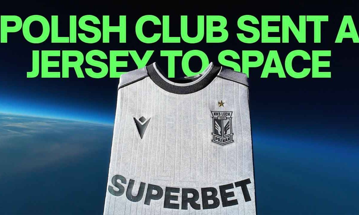 POLISH FOOTBALL CLUB Lech Poznań Sent a Jersey to the Stratosphere