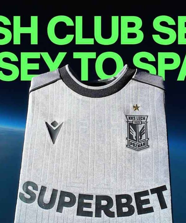 POLISH FOOTBALL CLUB Lech Poznań Sent a Jersey to the Stratosphere