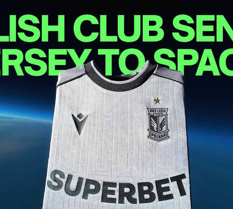POLISH FOOTBALL CLUB Lech Poznań Sent a Jersey to the Stratosphere
